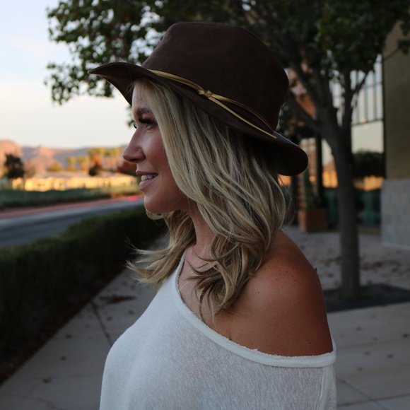 Stunning Panama faux suede hat - Picture 2 of 7